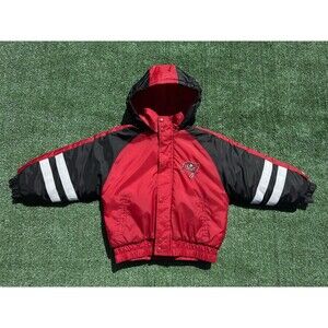 NFL Tampa Bay Buccaneers Kids Puffer Jacket Winter Coat Size 7 Grande